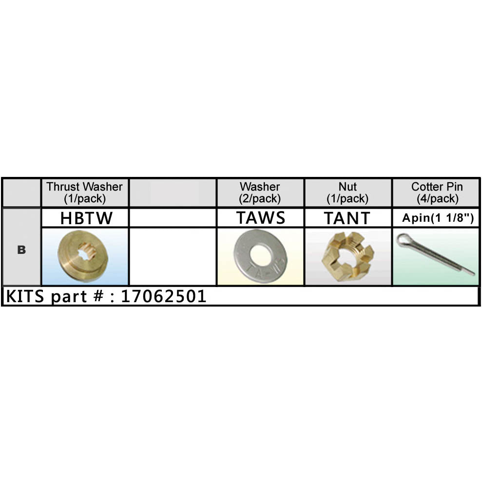 Solas Honda Nut Kit (17062501)
