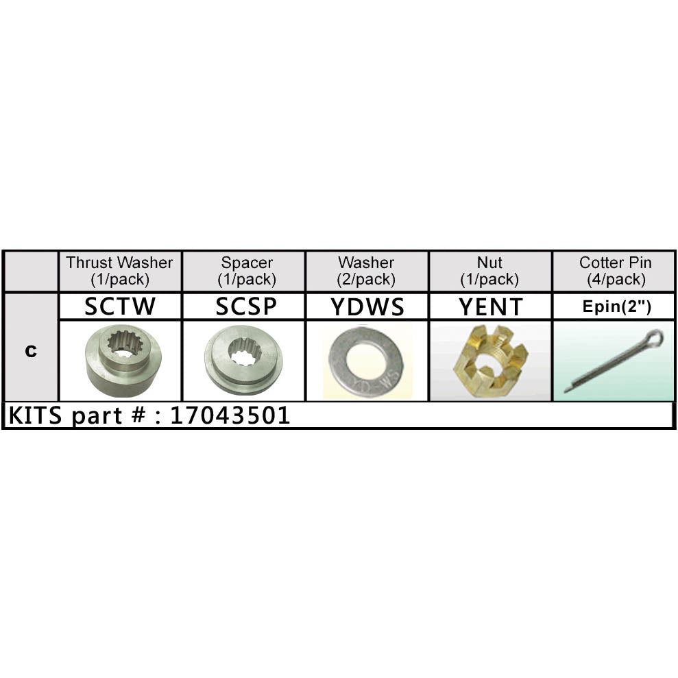 Solas Suzuki Nut Kit (17043501)